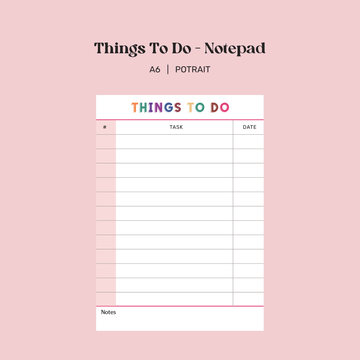 Daily Task Tear-off Notepad (Pack of 2)