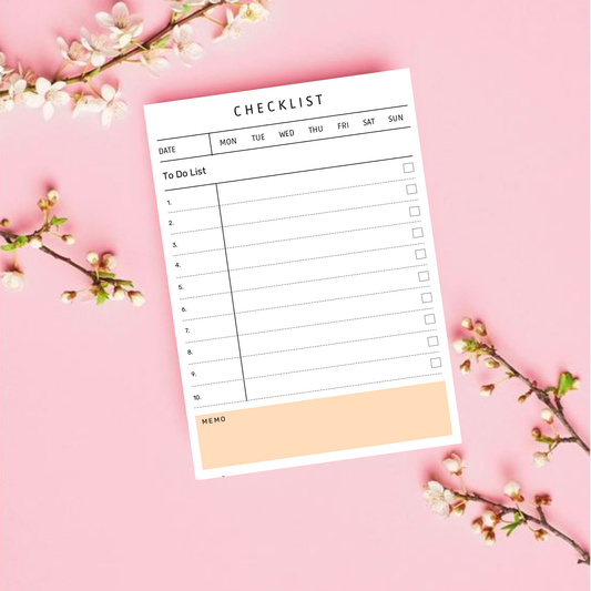 Weekly Checklist Notepad (Pack of 2)