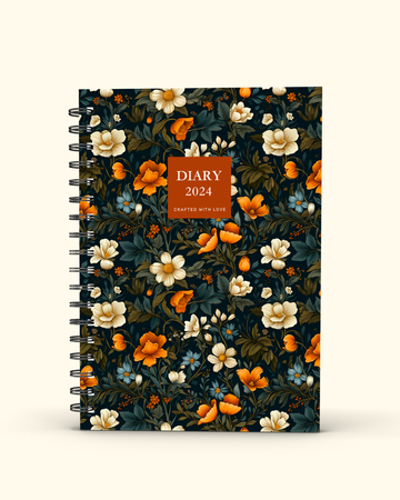 2024 Midnight Florals Diary