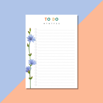 LilyBloom Weekly Todo Notepad (Pack of 2)